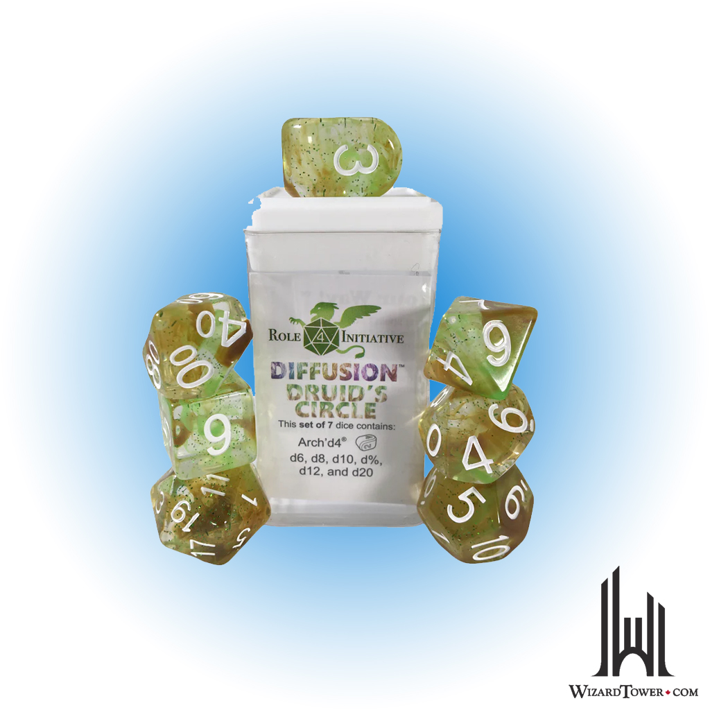 SET OF 7 DICE: DIFFUSION DRUIDS CIRCLE SPECIAL